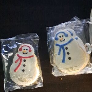 Snowman Cookies with Icing
